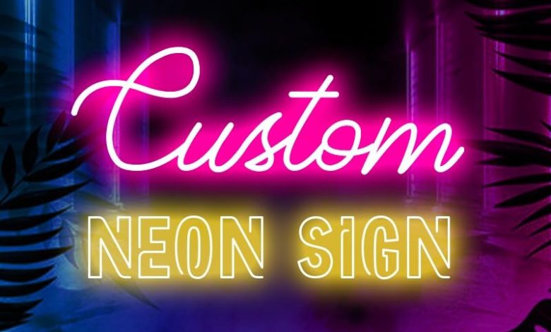 custom neon sign