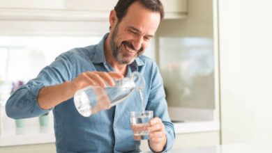 people drinking water