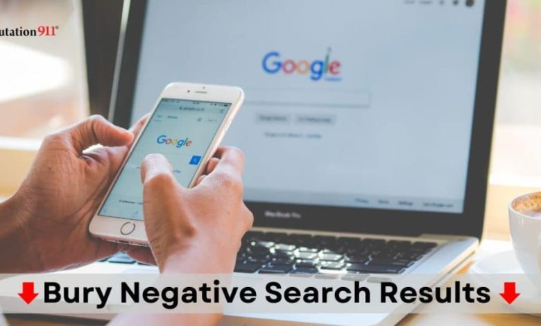 bury negative google search results